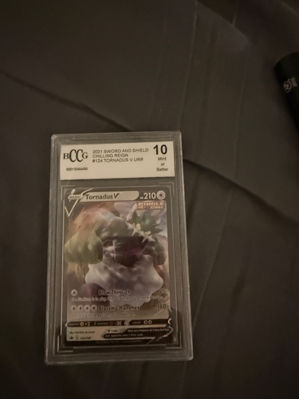 Pokemon Blue and White Card Back in Protective Case